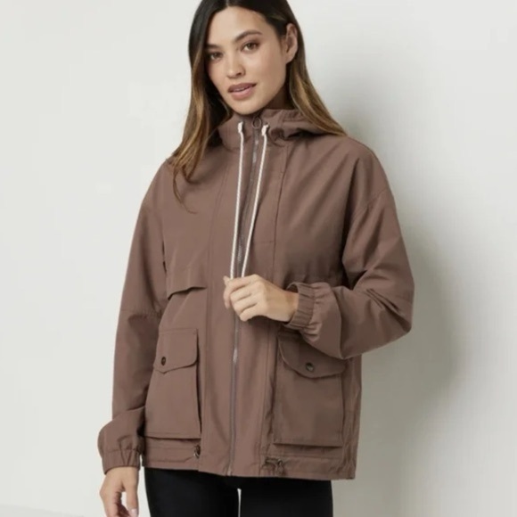 Vuori Jackets & Blazers - Vuori Elijo Rain Jacket Brown Clove